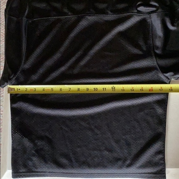 Nike Vintage Cropped Mesh Tee Shirt Black Training Short Sleeve Top Larg… - Picture 8 of 10